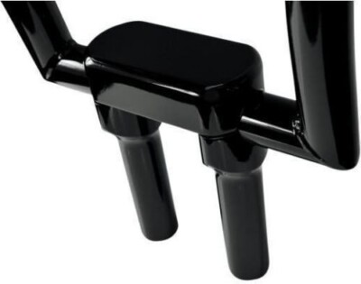 Riser 6'' Handlebar 1-1/4'' Hefty Black Top Clamp Kit LA Choppers LA-7446-06B X7