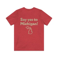 Say Yes to Michigan 1982 Vintage Men's T-Shirt