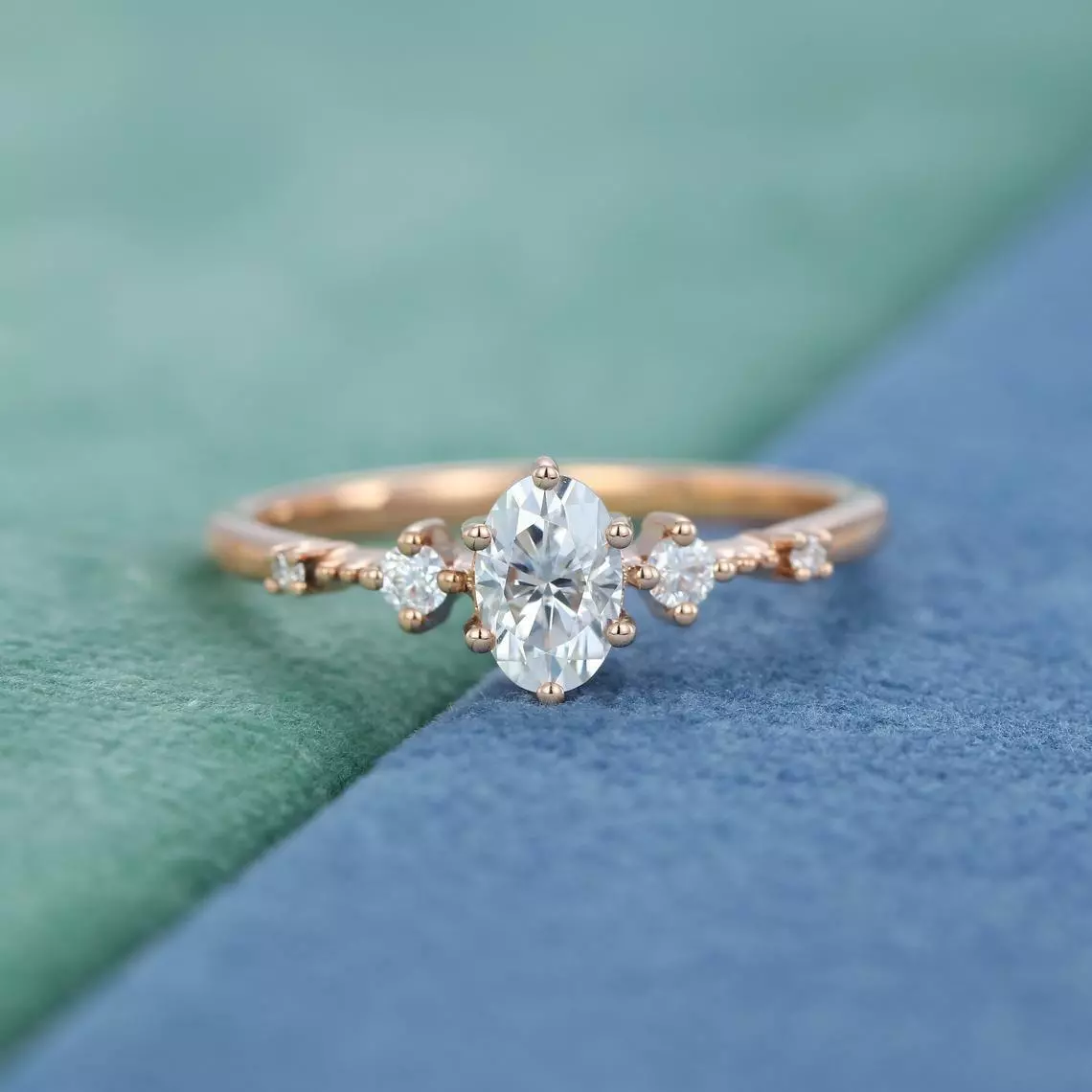 Dainty Diamond Wedding Set – kahnfinejewelry