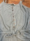 COLSIE Mint Green Shorts Romper Spaghetti Adjustable Straps Sz M Side Pockets — photo 2