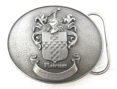 VTG 1991 Moormans Esse Quam Videre Heritage Limited Ed 623/1000 Belt Buckle A58 