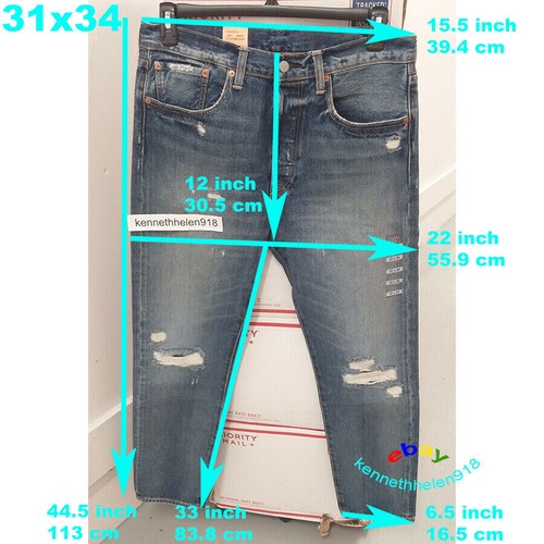 LEVIS 501® CT JEANS HAGGLESTON 18173-0067 SIZE 31X34 | eBay