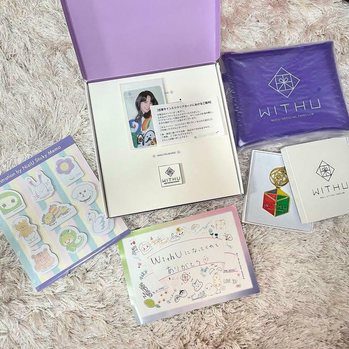 Niziu Fan Club Membership Benefits Nina autograph card WithU KPOP