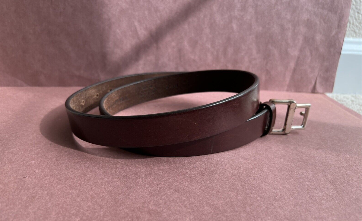 Banana Republic Brown Italian Leather Women’s Belt M Vtg Women main image 4