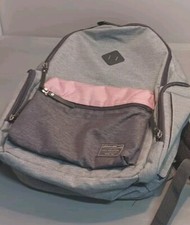 Eddie Bauer Places  Spaces Back Pack Diaper Bag - Gray with Pink