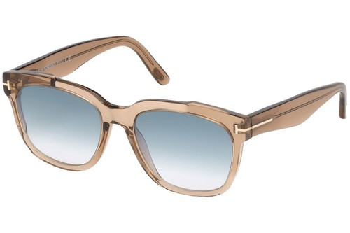 NEW TOM FORD SUNGLASSES TF1123-D 26E TRANSPARENT/BEIGE WOMEN  display picture 1