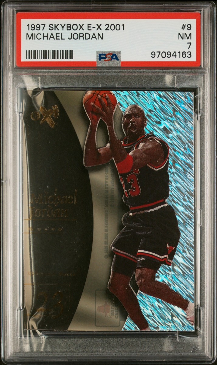 マイケル・ジョーダン 1997 Skybox E-X 2001 1997-98 Skybox EX-2001 #9 Michael Jordan Chicago Bulls SGC 7