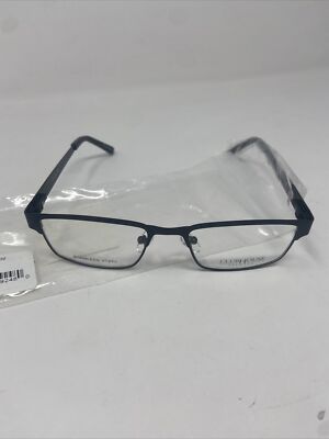 CLUBHOUSE Eyewear Matte Black 50-17-140 Full Rim Metal Eyeglasses Frame LTD 802
