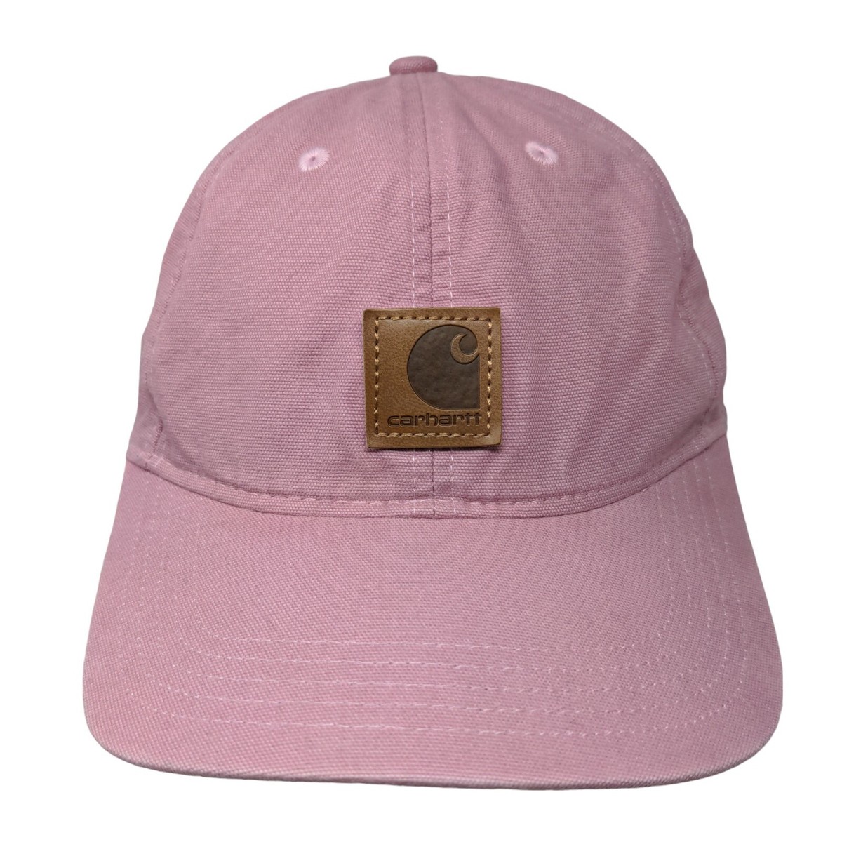 Carhartt Strapback Hat Pink One Size Adjustable Embroidered Logo 6