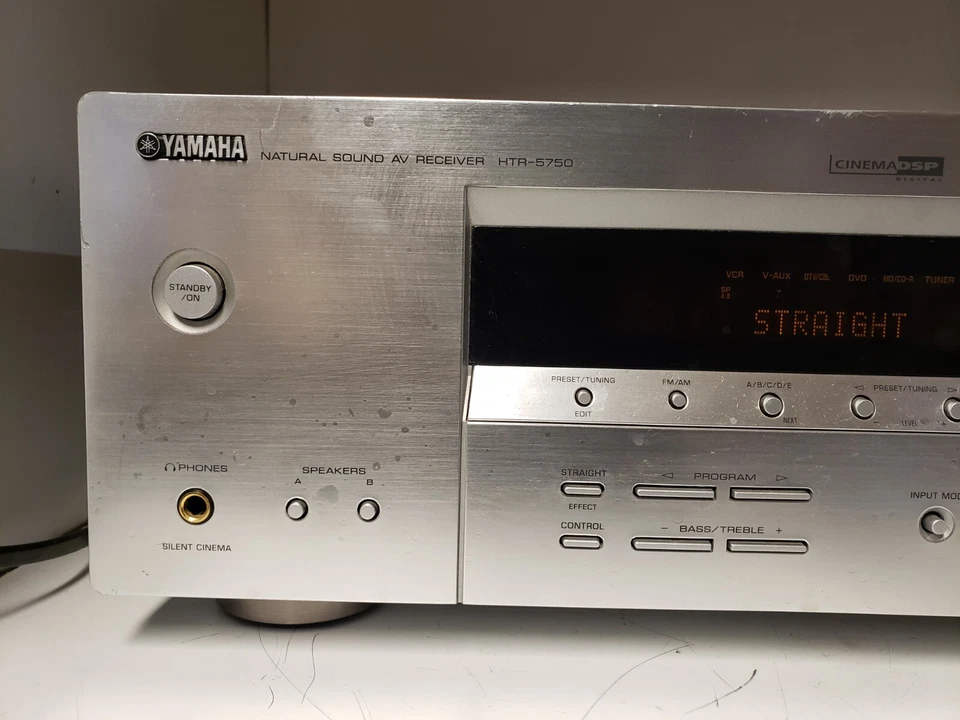 Yamaha HTR-5750 Receiver HiFi 6.1 Channel Home Surround Sound w/Remote bundle - Image 2 of 4