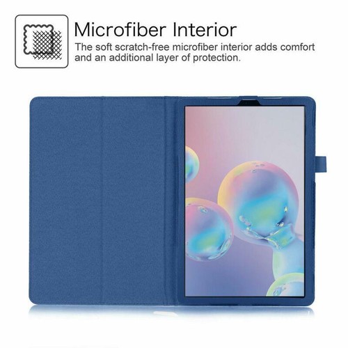Leather Case For Samsung Galaxy Tab S7 FE T730 T736B 12.4 Smart Magnetic Cover - Picture 2 of 23