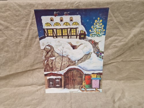 Old Advent Calendar German Democratic Republic Christmas Calendar Rare