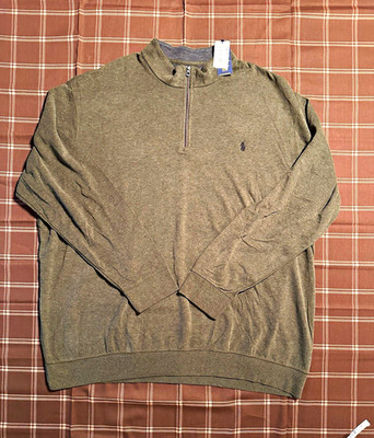 3Lot Polo Ralph Lauren Men s 4XLT Knit Mock Neck 1/4 Zip Sweater