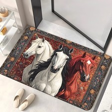 1pc Horse Hd Printed Door Mat Non-slip Bathroom Floor Mats Microfiber Absor 1pc Horse Hd Printed Door Mat Non-slip Bathroom Floor Mats Microfiber Absor