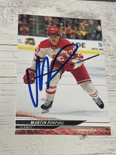 Martin Pospisil Signed Card Upper Deck UD JSA COA IP Auto Calgary Flames a