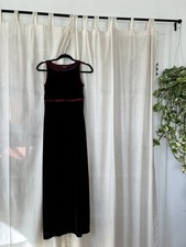 Vintage My Michelle Burgundy Velvet Maxi Dress Size XS-S Y2K Whimsigoth Witchy