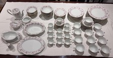 Noritake dinner service rosalea pattern 12 place settings vintage circa 1965