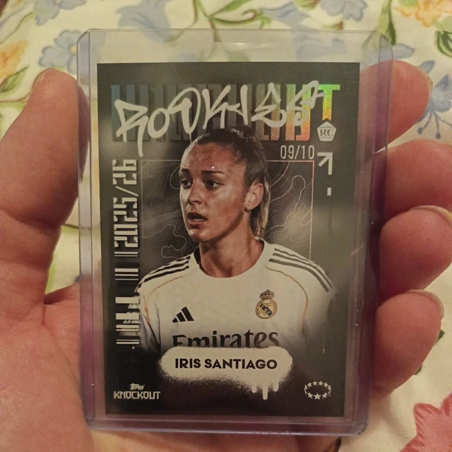 Topps© UWCL Women’s Knockout 2025/26  Iris Santiago /10 Real Madrid Rookie RC