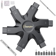 iPhone Cleaning Kit - Port Cleaner Repair Restore Tool for iPad Black