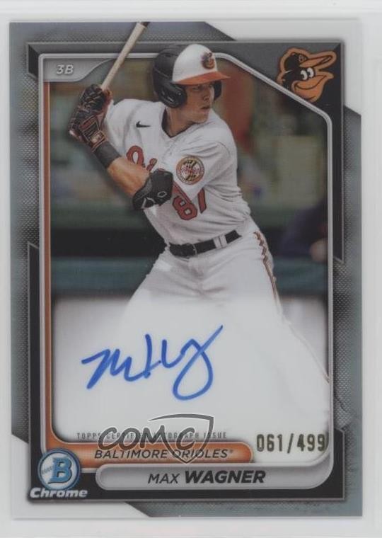 2024 Bowman Chrome Prospect Auto Refractor /499 Max Wagner #CPA-MW Auto lz7