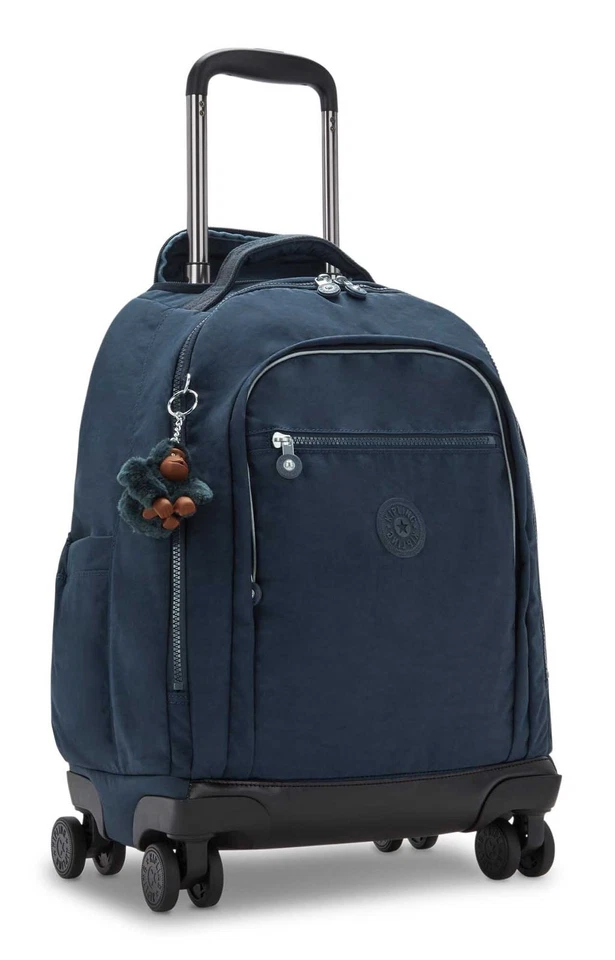 kipling Back To School New Zea Wheeled Backpack Trolley-Rucksack True Blue Tonal - Bild 2 von 4