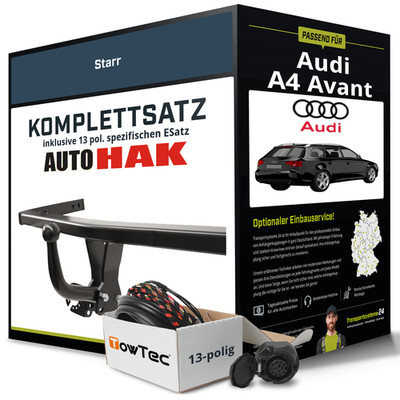 Anhängerkupplung starr für AUDI A4 Avant +E-Satz NEU AHK