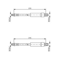 2X Bosch BremsschlÄUche Hinten AußEn Passend FÜR Audi 100 200 80 A4 V8
