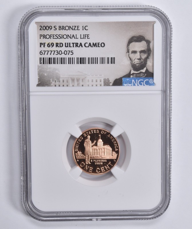2009-S Lincoln Cent Bronze Professional Life PF69 RD NGC Special Lbl *4041