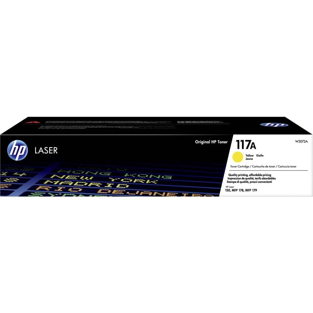 HP Toner 117A W2072A cartouche laser jaune authentique pour imprimante couleur 700p