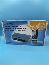 Craig Digital To Analog Broadcast Converter Box W/ Remote CVD508