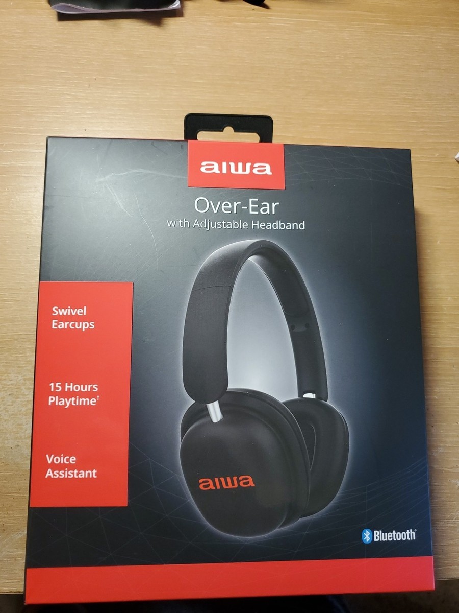 Aiwa AI5009 Wireless Bluetooth Over-Ear Headphones Black