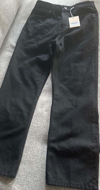 Reformation Black Jeans Cynthia High Rise Size 27