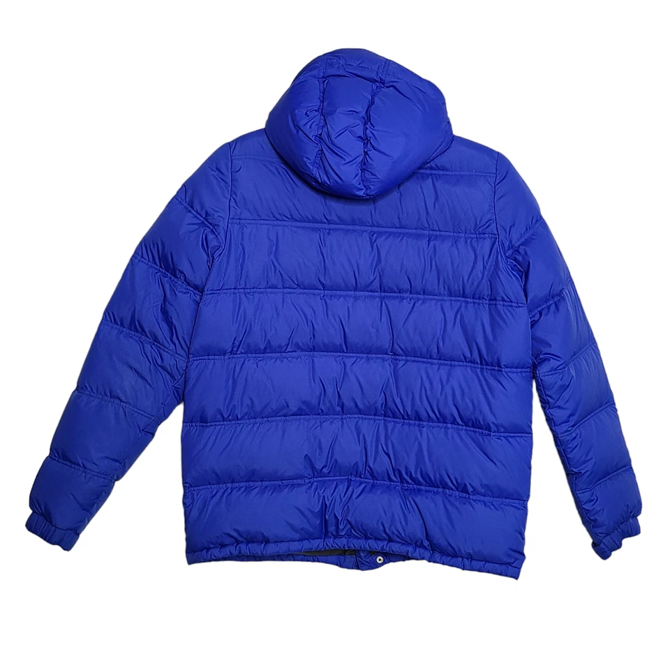 Lands End Size L/T TALL 46-48 Blue Down Filled Quilted Puffer Coat Jacket - Image 2 of 4