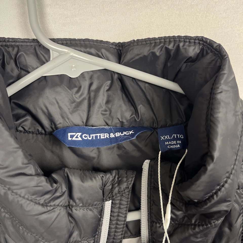 Chaleco acolchado Cutter & Buck Primaloft para hombre 2XL negro embalable Rainier Puffer Foto 3 de 4