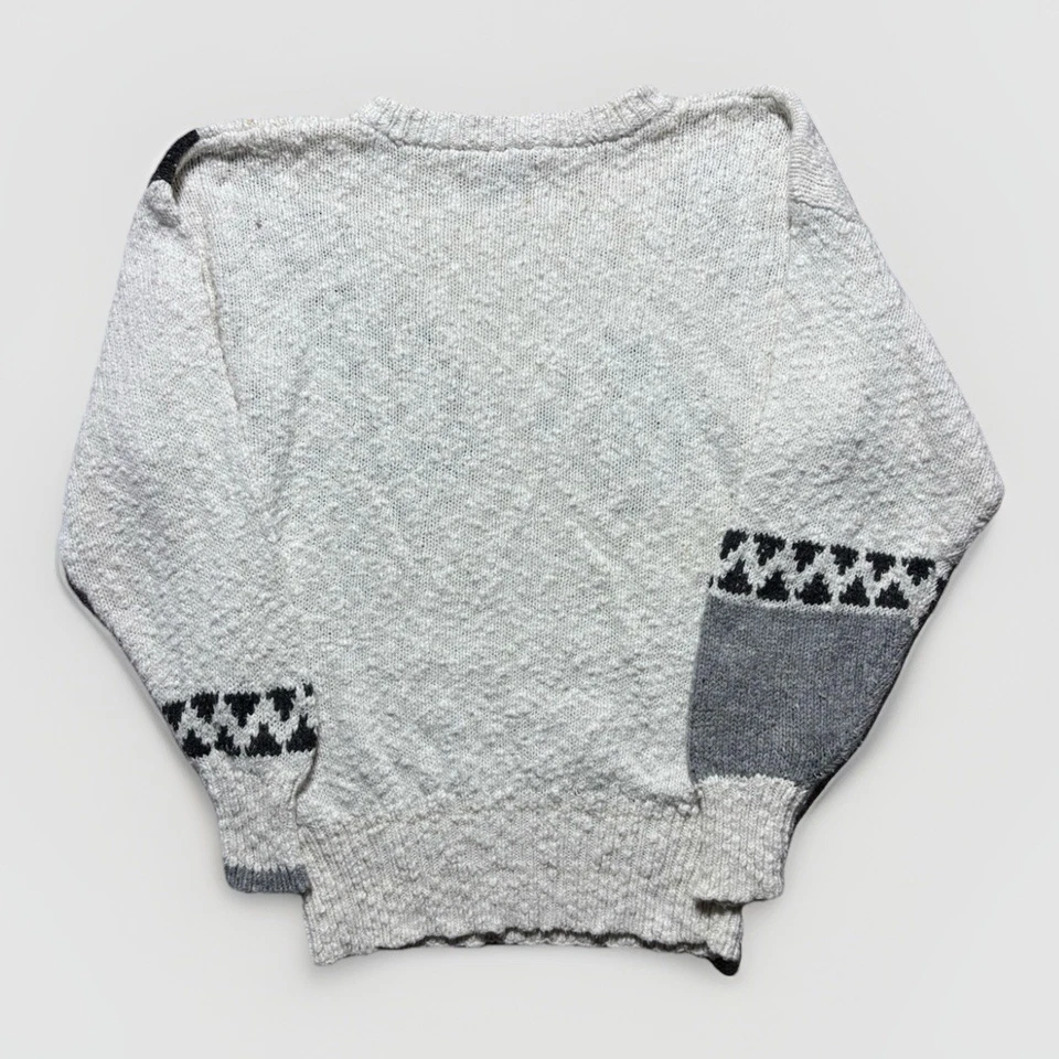 Cárdigan Suéter Vintage Años 90’s Liz Sport Multicolor Retro Tejido Abstracto Mujer’s M Foto 2 de 4