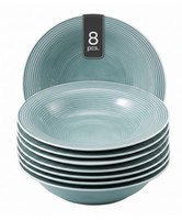 Seltmann Beat Suppenteller Suppentasse Porzellan Hellblau Ø 23 Cm 8Er Set