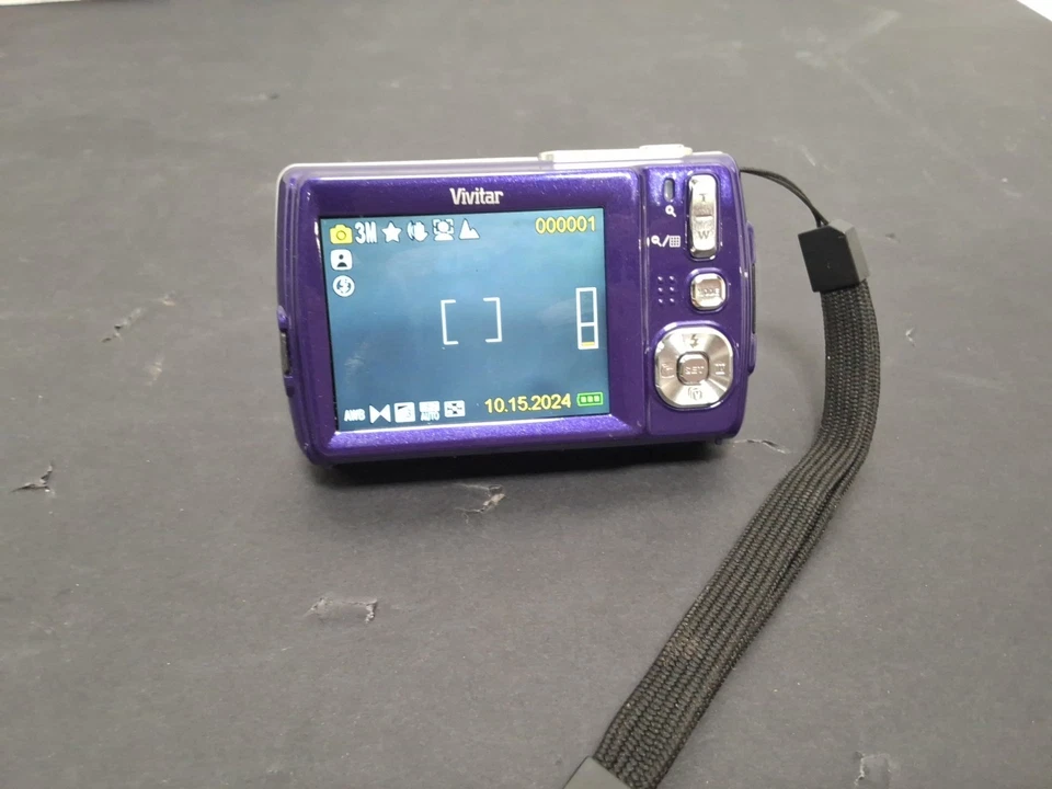 Vivitar Vivicam F332 Purple Digital Camera 4x Zoom - Image 3 of 4