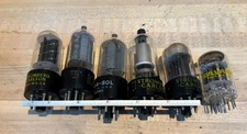 Lot of 6 electron Tubes, Tung-Sol RCA SYLVANIA STROMBERG OLD STOCK