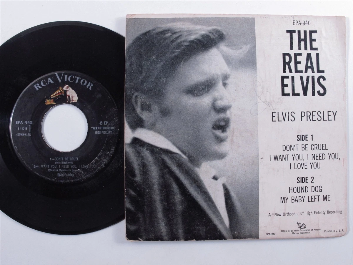 Rockabilly 45 ELVIS PRESLEY The Real Elvis RCA VICTOR 4-song ep HEAR w