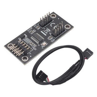 USB-Hub, USB-Splitter, USB 2.0, 9-Polig, auf Dual-9-Polig, Hub-Adapter, Ris9161