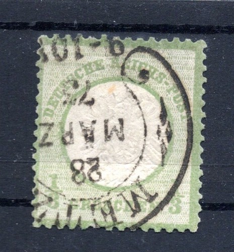 DR-Brustschild 17 with Horseshoe Stamp METZ SP25-1N Cancelled (DA8565
