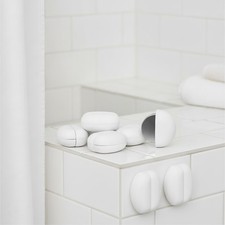 Shower Curtain Weights, 8 Pack, Magnetic, Silicone Wrapped, White