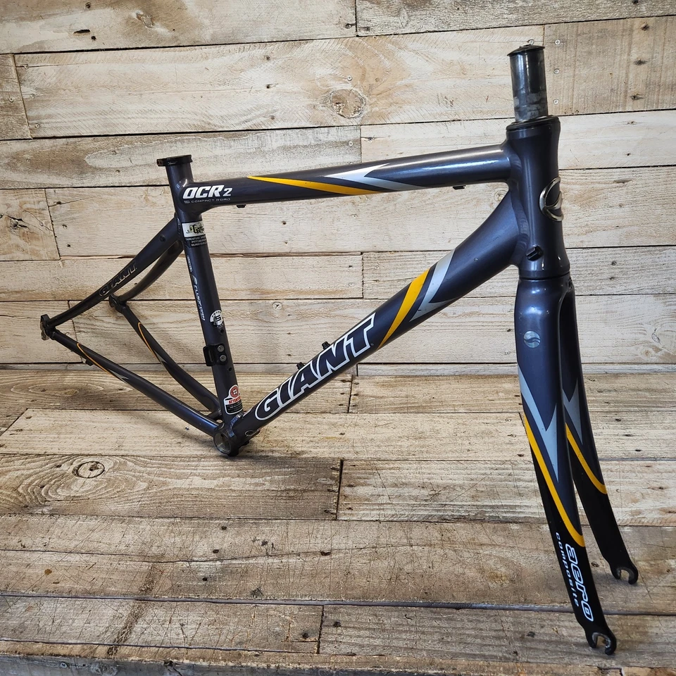 Juego de cuadro de carretera compacto GIANT OCR2 AL 2004 horquilla compuesta ruedas pequeñas 44 cm 700C Foto 2 de 4