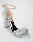Badgley Mischka Shoes Women's 9.5 Light Blue Finesse Ankle Strap Evening