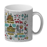 Ludwigsburg Wimmelbild Glitzer-Kaffeebecher - Ludwigsburg