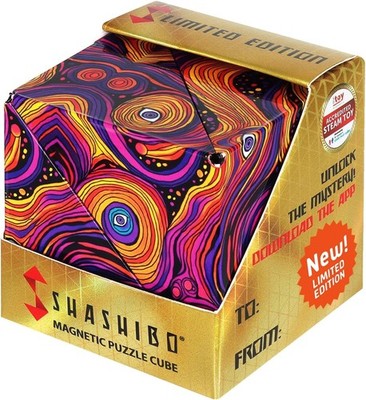 Shashibo Shape Shifting Box - Award-Winning STEM Fidget Toy with Ultra Strong Ma