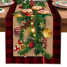 Christmas table runners perfect for festive decorations home kitchen parties.