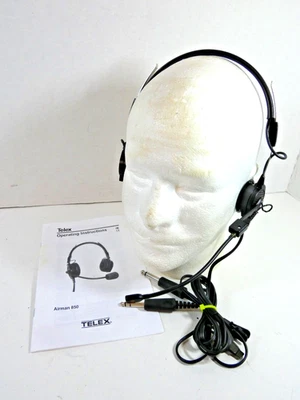 TELEX Airman 750 Kopfhörer Doppelstecker Aviation Headset mit Hülle - ungetestet - Bild 1 von 4