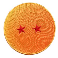 Anime Ball 2 Stars Logo Embroidered Iron On Patch