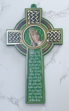 6" Irish Blessing Celtic Wooden Cross Religious Gift Catholic / Christian